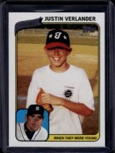 Justin Verlander 2010 Topps When They Were Young Insert #WTWY JV