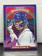 Ronald Acuna Jr. 2020 Panini Donruss Diamond Kings Foil Insert Parallel #8