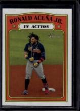 Ronald Acuna Jr. 2021 Topps Heritage In Action #300