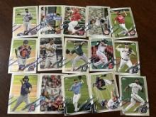 Lot of 15 Topps Chrome MLB Cards - Verlander, Darvish, Stanton, Molina, Goldy