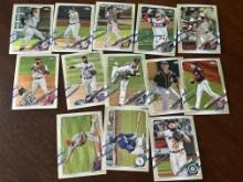 Lot of 13 MLB Topps Chrome Cards - Moncada, Posey, Seager, Chapman