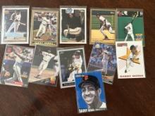 Barry Bonds Lot of 11 MLB Cards
