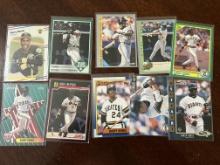 Barry Bonds Lot of 10 MLB Cards