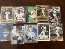 Barry Bonds Lot of 10 MLB Cards