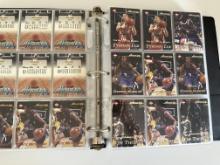 Large Binder of MLB NFL NBA Sports Cards - Griffey, Reggie Miller, Yao, Kobe, Favre, Bettis
