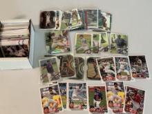 Small Box Full of MLB NBA Football Cards - Soto, Verlander, Rookies, Refractors