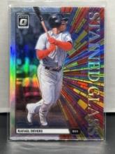 Rafael Devers 2020 Panini Donruss Optic Stained Glass Silver Prizm Insert Parallel #SG-7