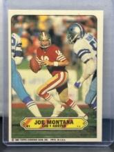 Joe Montana 1983 Topps Sticker Unpeeled