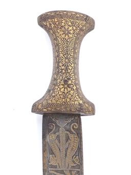 Koftgari Inlaid Indo-Persian Dagger