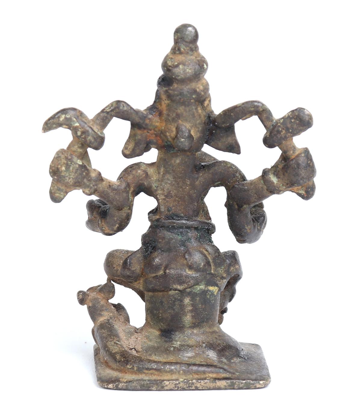 Indian Bronze Ganesha Miniature, 16th-17th c.