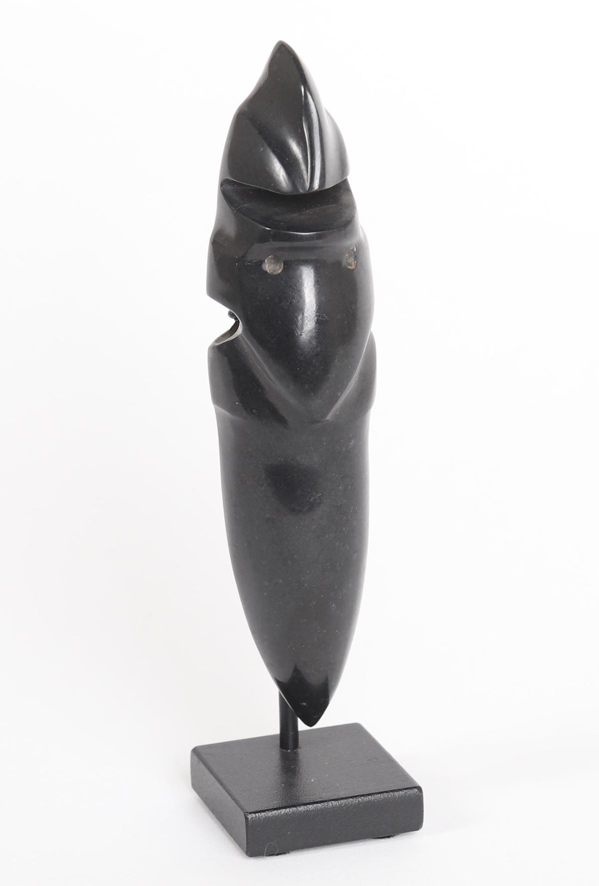 Pre-Columbian Polished Obsidian Figure