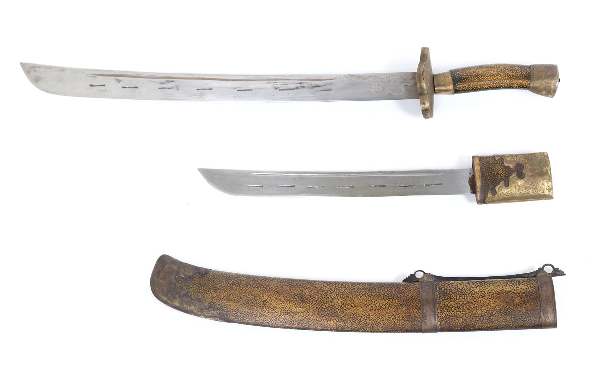 Unusual Chinese Double Bladed Sword