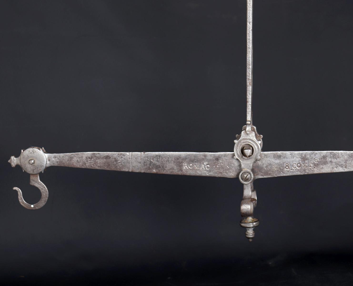 Antique Colonial Wrought Iron Scale, 18th C.