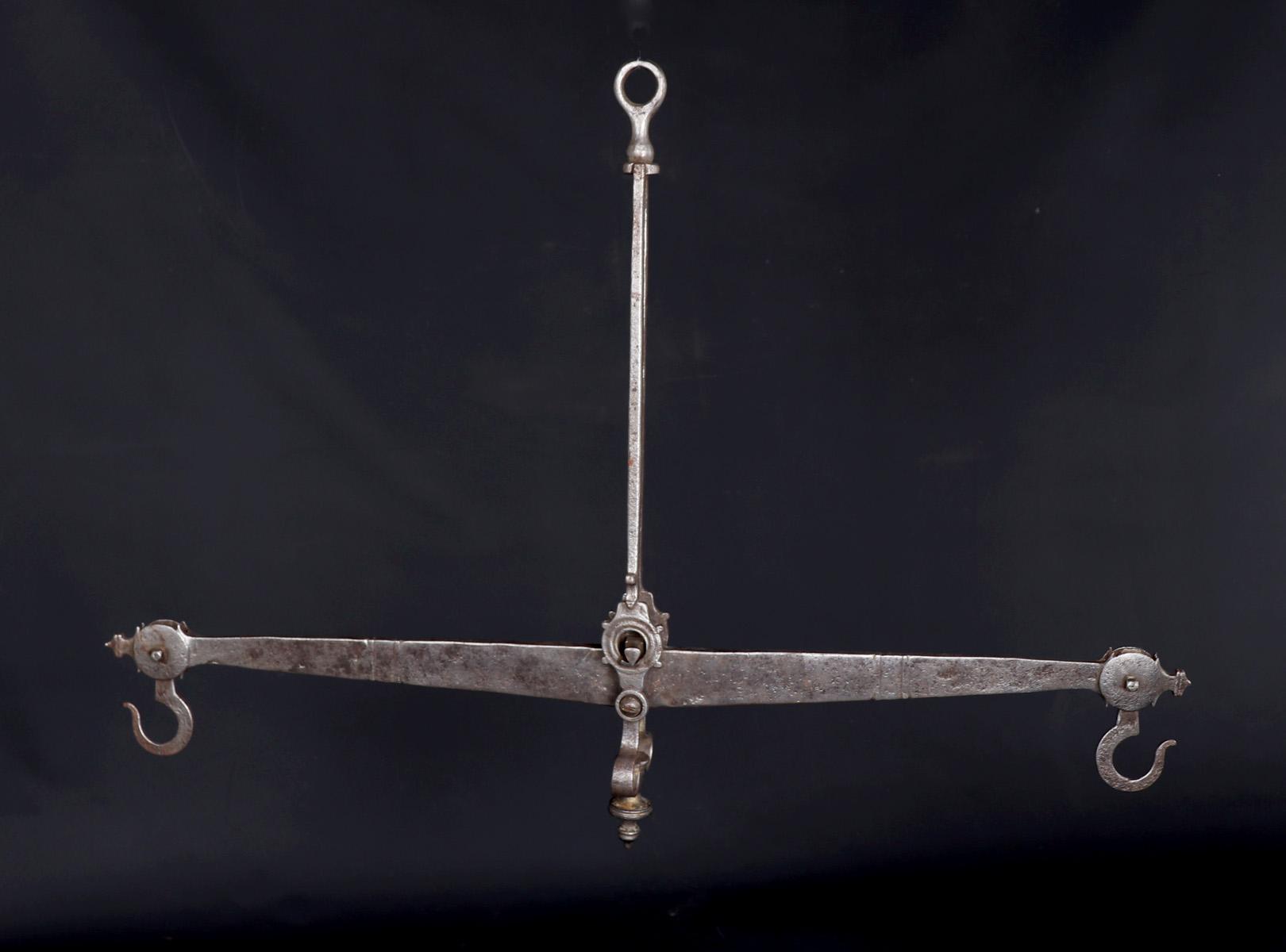 Antique Colonial Wrought Iron Scale, 18th C.