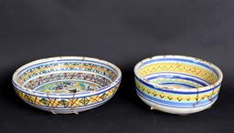 Two Spanish Talavera Bowls, 19th C.