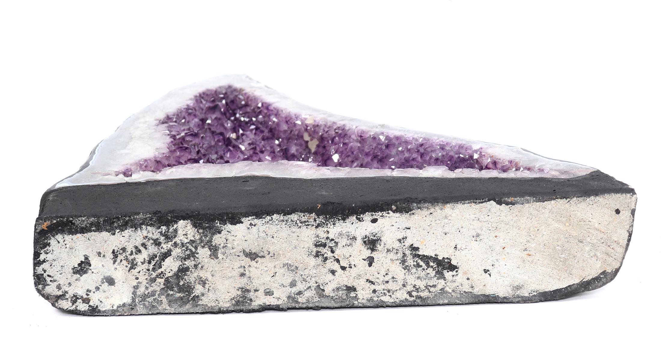 Stunning Shark Fin Amethyst Geode Cluster