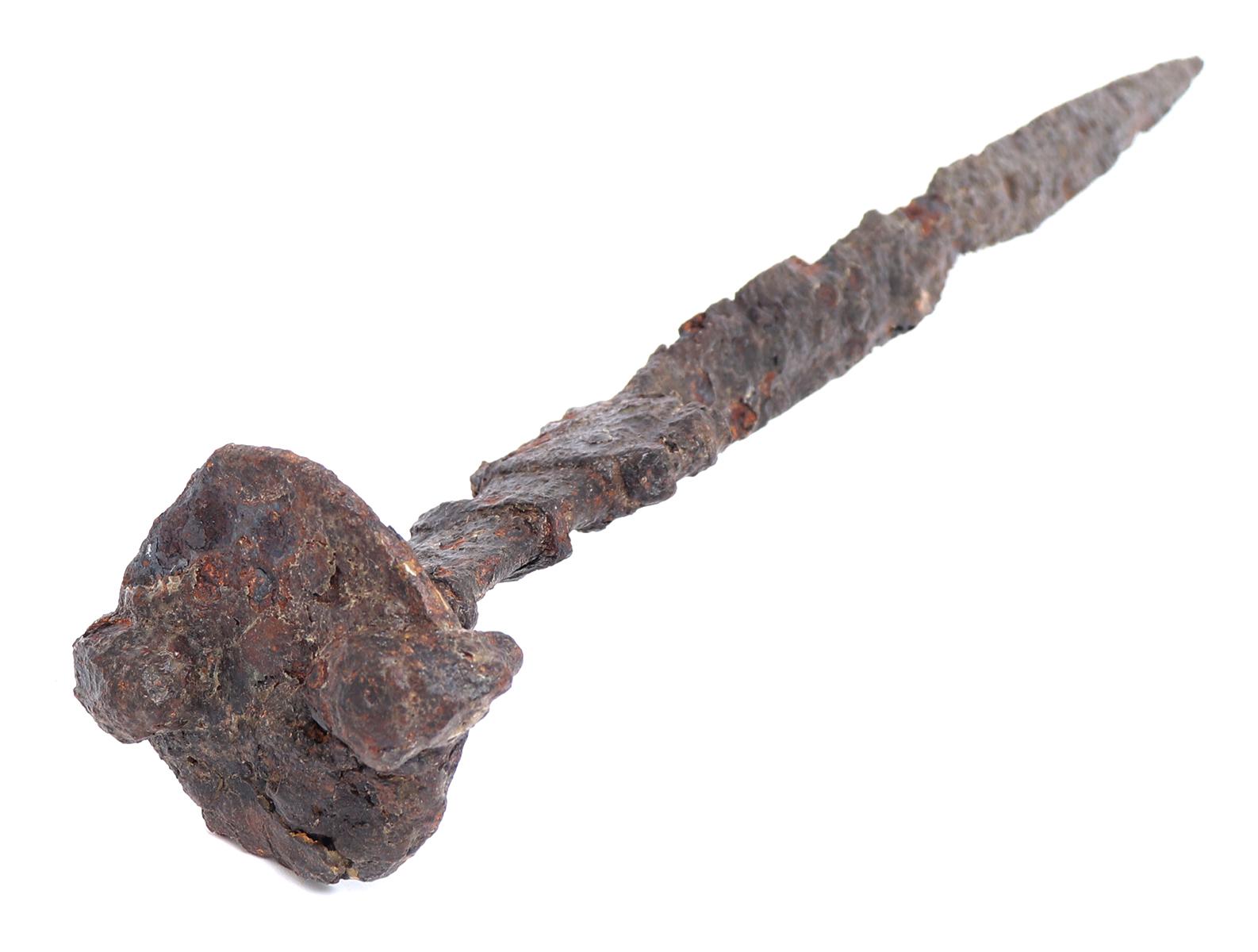 Iron Luristan Short Sword w/ Lion Head Pommel