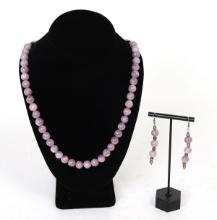Beautiful Amethyst Necklace and Earrings