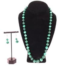 Vintage Malachite Necklace and Earrings