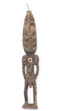 Tall PNG Painted Wood Spirit Figure