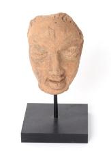 Indian Gupta Terracotta Head, ca. 3rd to 5th Century AD