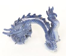 Chinese Porcelain Blue & White Dragon