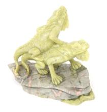 Green Lizard Statue, Cast