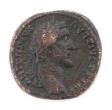 Ancient Roman Emperor Antonius Pius Bronze Coin