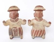 Pair of Nayarit Female Dancers, 100 BC - 250 AD