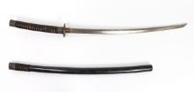 Vintage Japanese Samurai Sword with Scabbard