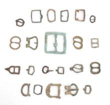 Collection of 22 Period / Ancient Buckles, 13th - 15th c.