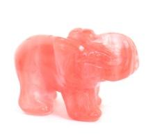 Adorable Polished Pink Quartz Elephant