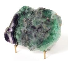 Lovely Slice of Natural Fluorite w/Stand