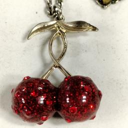 Betsey Johnson Cherry Necklace