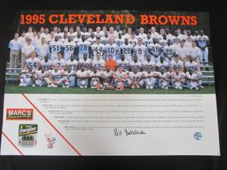 Bill Belichick Cleveland Browns Signed Poster Certified COA