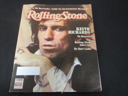 Keith Richards Signed Rolling Stones Magazine Certified w COA