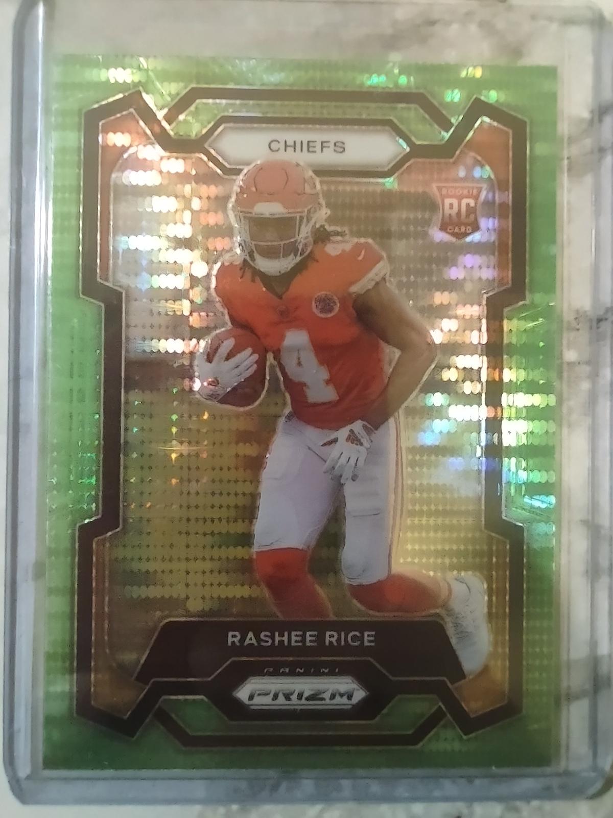 2023 Prizm Football Green Pulsar Rookie SP Rashee Rice #350