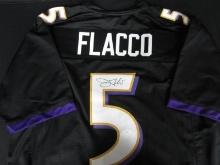 Joe Flacco Signed Black Ravens Jersey JSA COA