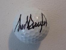 DONALD TRUMP SIGNED GOLF BALL WITH COA