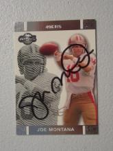 JOE MONTANA SIGNED SPORTS CARD WITH COA