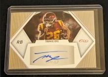 Travis Dye 2023 SAGE HIGH SERIES RED ROOKIE AUTO #A-TD2 NEW YORK JETS RC