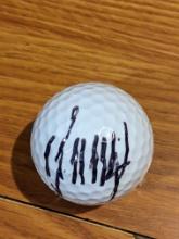 Donald Trump autographed golf ball with coa