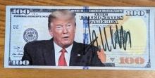Donald Trump autographed fake bill with coa