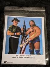 Jim Duggan autographed 8x10 photo with JSA COA/ witnessed