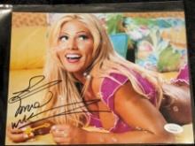 Torrie Wilson autographed 8x10 photo with JSA COA/ witnessed