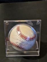 Pete Rose autographed encased baseball with coa