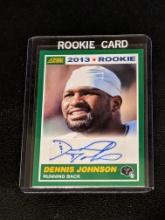 2013 Score Rookie Signatures Dennis Johnson #359 Rookie Auto RC