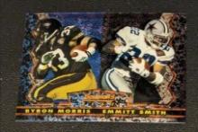 Emmitt Smith / Byron Morris 1995 Bowman's Best Card #28