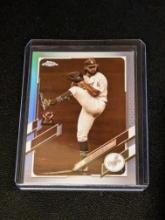 2021 Topps Chrome #183 Tony Gonsolin Los Angeles Dodgers Negative Refractor
