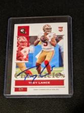 Trey Lance RC autographed card w/coa